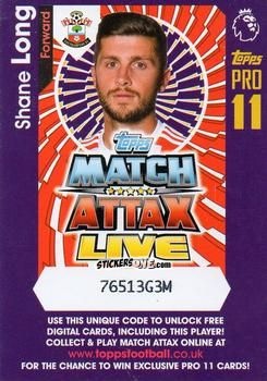 Sticker Shane Long - English Premier League 2016-2017. Match Attax Extra n. P21 - Topps