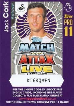 Cromo Jack Cork - English Premier League 2016-2017. Match Attax Extra n. P26 - Topps