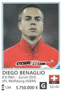 Cromo Diego Benaglio - Brazil 2014 n. 438 - Rafo