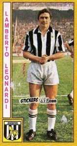 Cromo Lamberto Leonardi - Calciatori 1969-1970 n. 107 - Panini
