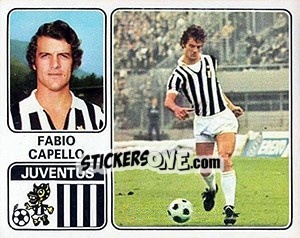 Figurina Fabio Capello - Calciatori 1972-1973 n. 142 - Panini