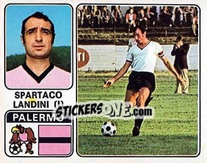 Sticker Spartaco Landini - Calciatori 1972-1973 n. 254 - Panini