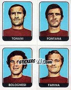 Cromo Tonani / Fontana / Bolognesi / Farina - Calciatori 1972-1973 n. 406 - Panini