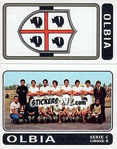 Cromo Olbia Scudetto / Squadra - Calciatori 1972-1973 n. 514 - Panini