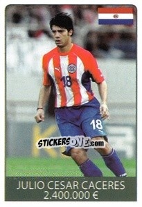 Cromo Julio Cesar Caceres - World Cup 2010 n. 413 - Rafo
