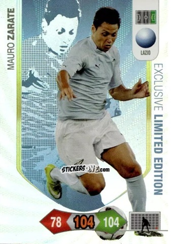 Cromo Mauro Zarate - Calciatori 2010-2011. Adrenalyn XL n. LE2 - Panini
