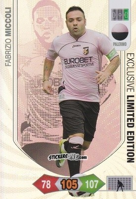 Cromo Fabrizio Miccoli - Calciatori 2010-2011. Adrenalyn XL n. L12 - Panini