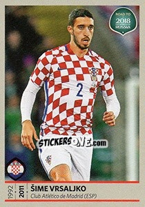 Figurina Šime Vrsaljko - Road To 2018 Fifa World Cup Russia n. 21 - Panini