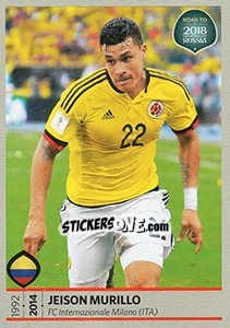 Figurina Jeison Murillo - Road To 2018 Fifa World Cup Russia n. 338 - Panini