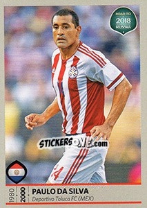Sticker Paulo da Silva - Road To 2018 Fifa World Cup Russia n. 370 - Panini