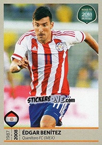Cromo Edgar Benitez - Road To 2018 Fifa World Cup Russia n. 379 - Panini
