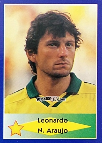 Cromo Leonardo N. Araujo - Mundial Francia 1998 n. 16 - Navarrete