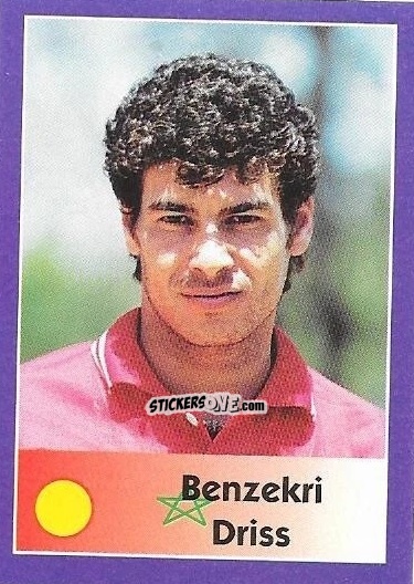 Figurina Benzekri Driss - Mundial Francia 1998 n. 25 - Navarrete