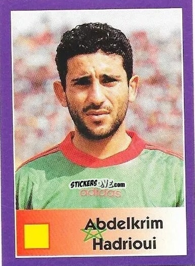 Figurina Abdelkrim Hadrioui - Mundial Francia 1998 n. 30 - Navarrete