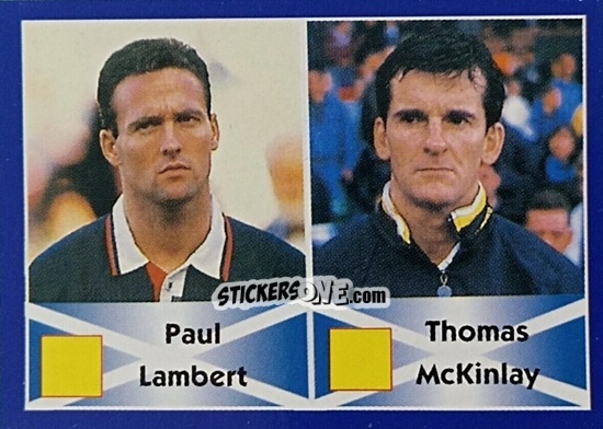Cromo Paul Lambert / Thomas McKinlay - Mundial Francia 1998 n. 60 - Navarrete
