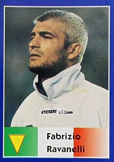 Cromo Fabrizio Ravanelli - Mundial Francia 1998 n. 88 - Navarrete