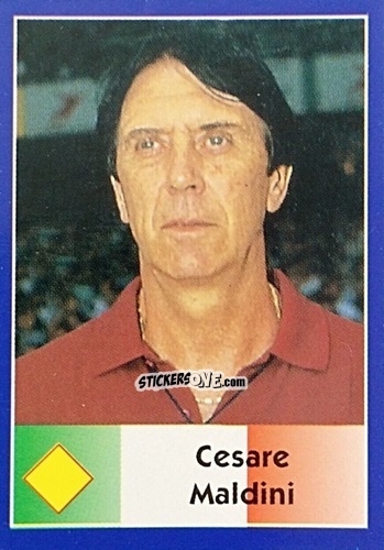 Cromo Cesare Maldini - Mundial Francia 1998 n. 89 - Navarrete