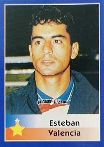 Cromo Esteban Valencia - Mundial Francia 1998 n. 99 - Navarrete