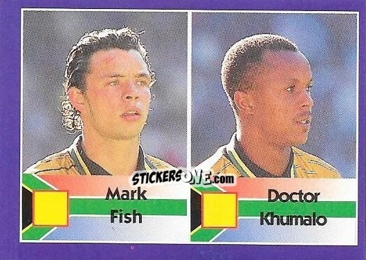 Cromo Mark Fish / Doctor Khumalo - Mundial Francia 1998 n. 193 - Navarrete