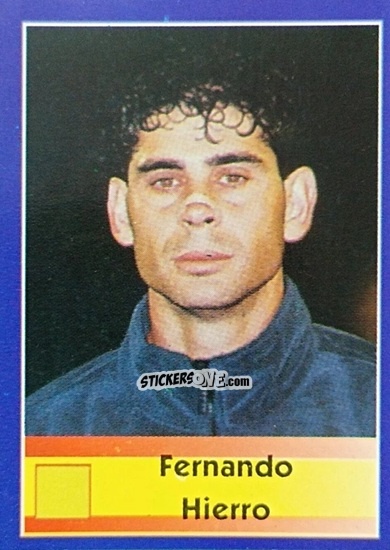 Figurina Fernando Hierro - Mundial Francia 1998 n. 208 - Navarrete