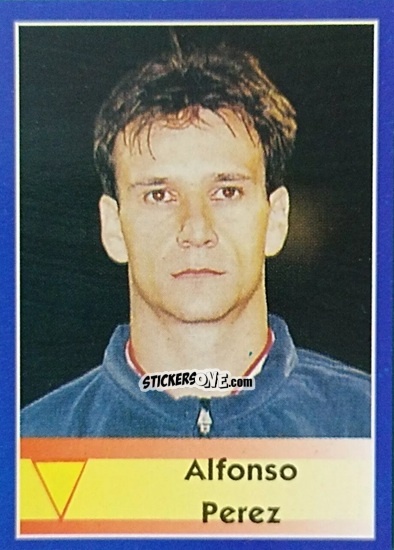 Figurina Alfonso Perez - Mundial Francia 1998 n. 216 - Navarrete
