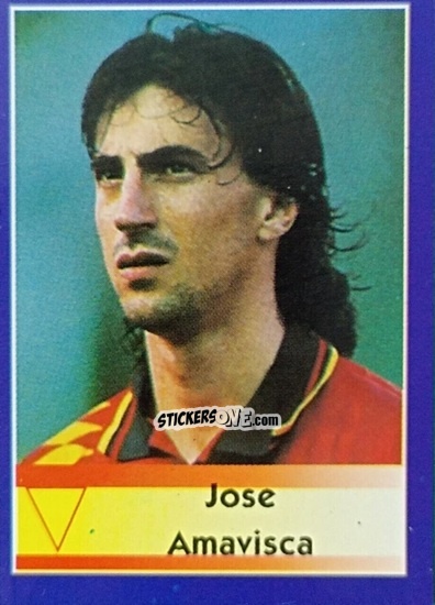 Cromo Jose Amavisca - Mundial Francia 1998 n. 219 - Navarrete