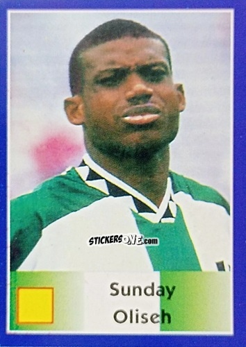 Cromo Sunday Oliseh - Mundial Francia 1998 n. 224 - Navarrete