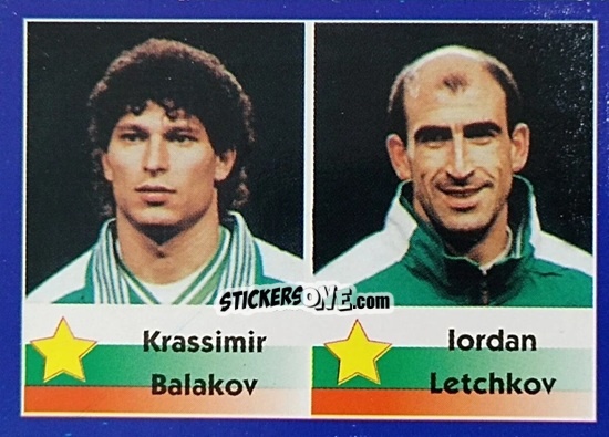 Figurina Krassimir Balakov / Iordan Letchkov - Mundial Francia 1998 n. 261 - Navarrete