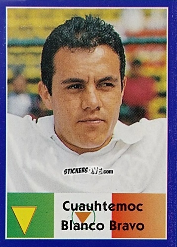 Cromo Cuauhtemoc Blanco Bravo - Mundial Francia 1998 n. 317 - Navarrete