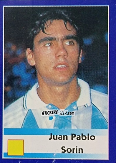 Cromo Juan Pablo Sorin - Mundial Francia 1998 n. 472 - Navarrete
