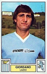Cromo Giordano - Calciatori 1975-1976 n. 171 - Panini