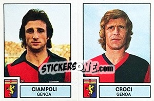 Figurina Ciampoli / Croci - Calciatori 1975-1976 n. 430 - Panini