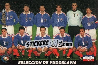 Cromo Yugoslavia - Los Super Cards del Mundial Francia 1998 n. 95 - LIBERO VM
