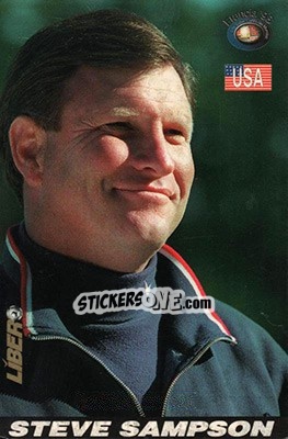 Figurina Steve Sampson - Los Super Cards del Mundial Francia 1998 n. 139 - LIBERO VM
