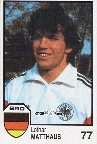 Figurina Lothar Matthaus - Mexico 86 n. 77 - Cromos Barna
