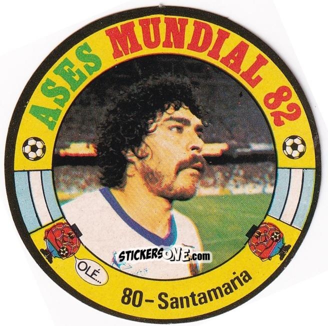 Sticker Santiago Santamaria - Ases Mundiales. España 82 n. 80 - Reyauca