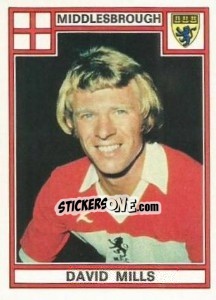 Cromo David Mills - UK Football 1977-1978 n. 257 - Panini