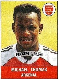 Figurina Michael Thomas - UK Football 1990-1991 n. 18 - Panini