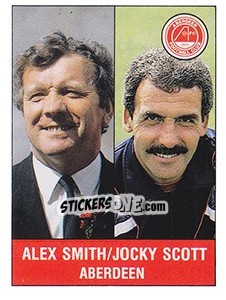 Figurina Alex Smith / Jocky Scott - UK Football 1990-1991 n. 351 - Panini