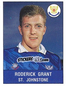 Cromo Roderick Grant - UK Football 1990-1991 n. 501 - Panini