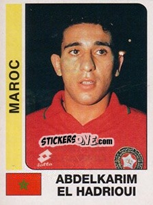 Figurina Abdelkarim El Hadrioui - African Cup of Nations 1996 n. 291 - Panini