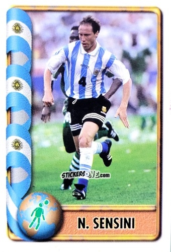 Figurina N. Sensini - Mundial Francia 1998 n. 50 - Navarrete