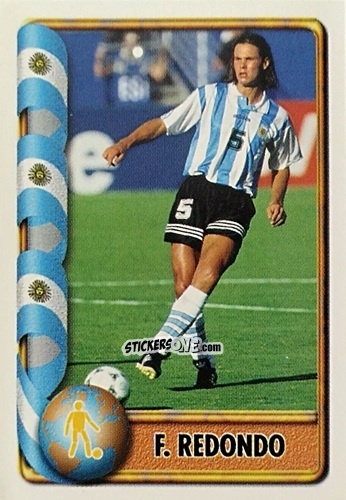 Cromo F. Redondo - Mundial Francia 1998 n. 51 - Navarrete