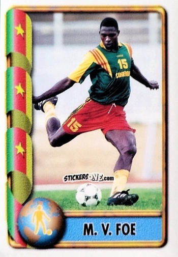 Cromo Marc-Vivien Foe - Mundial Francia 1998 n. 131 - Navarrete