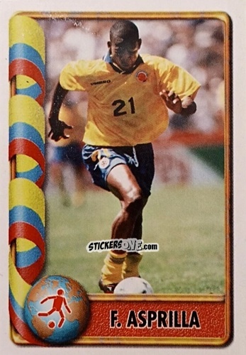 Sticker F. Asprilla - Mundial Francia 1998 n. 164 - Navarrete