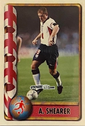Figurina A. Shearer - Mundial Francia 1998 n. 313 - Navarrete