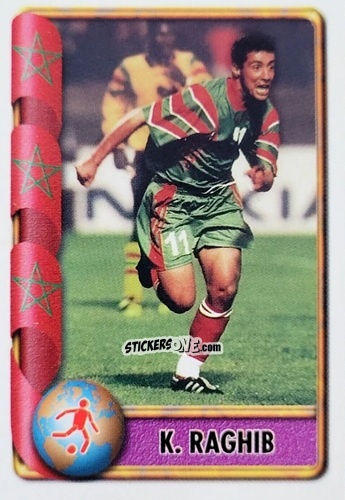Figurina Khalid Raghib - Mundial Francia 1998 n. 370 - Navarrete