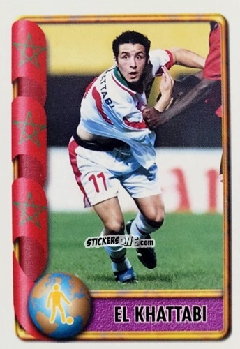 Figurina El Khattabi - Mundial Francia 1998 n. 374 - Navarrete