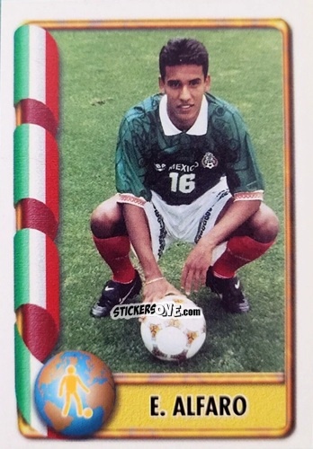 Cromo Enrique Alfaro - Mundial Francia 1998 n. 394 - Navarrete