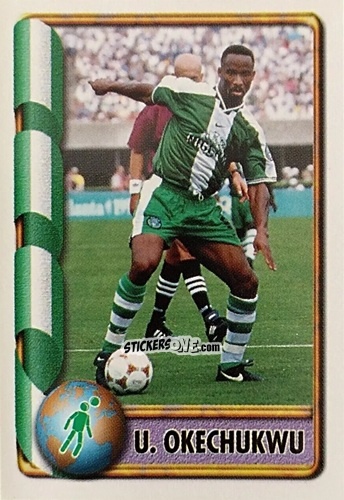 Figurina U. Okechukwu - Mundial Francia 1998 n. 399 - Navarrete